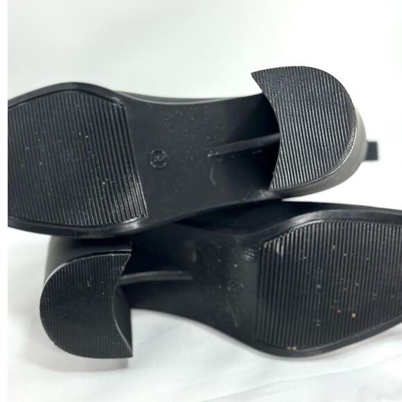 Jeffrey Campbell Havana Chunky Heel Rubber Booties – Black, Size 8 - Picture 7 of 7